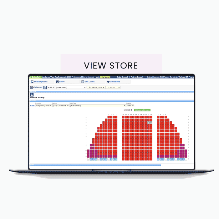 Laptop with ticket purchase journey