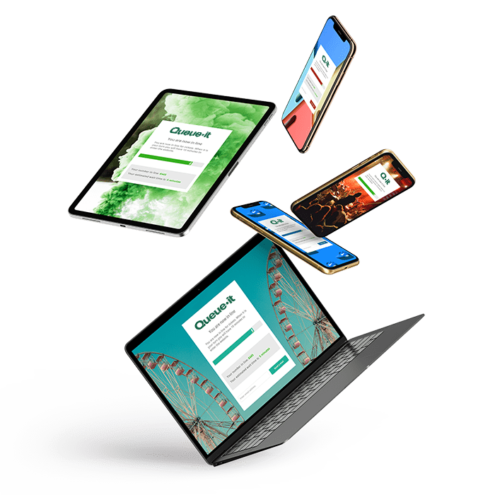 Queue-it Platform in laptops, mobile devices and tablets