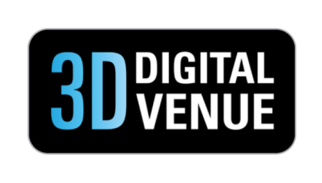 Logo for 3D Digital Venue: blue '3D' with white 'DIGITAL VENUE' on a black rounded-rectangle badge.