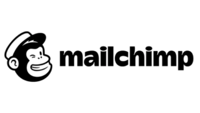 Mailchimp logo with the monkey mascot and the word 'mailchimp' in bold letters.